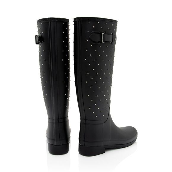Saint Laurent x Hunter Rubber Studded Rain Boots - Size 6 / 36 - Picture 3 of 9